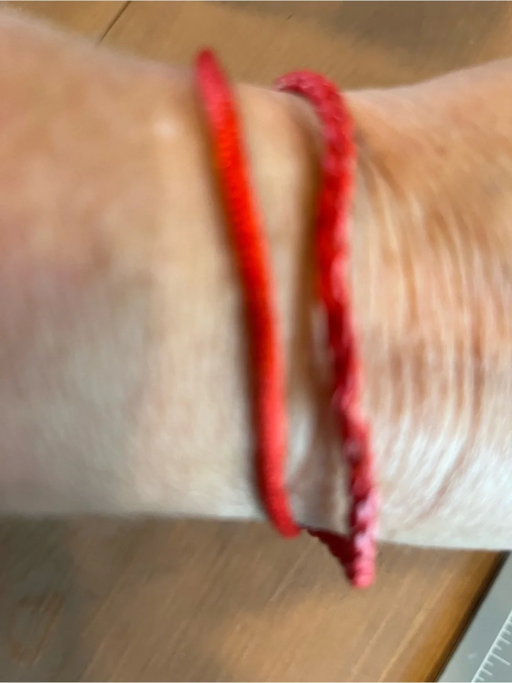 Red bracelet pair hamsa 🪬 and leather like braided fashion jewelry